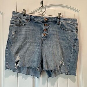 Maurices Distressed Denim Women Shorts